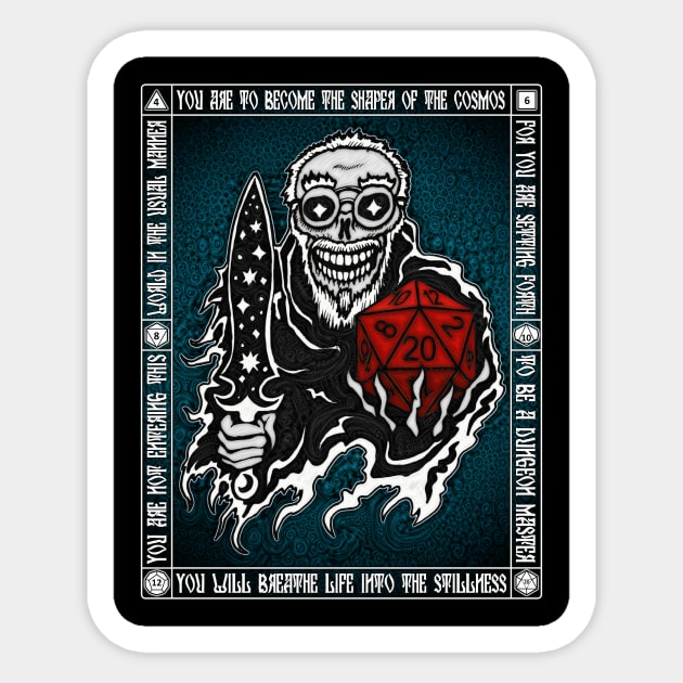 Dungeon Master Icon - Azhmodai 2018 Sticker by azhmodai